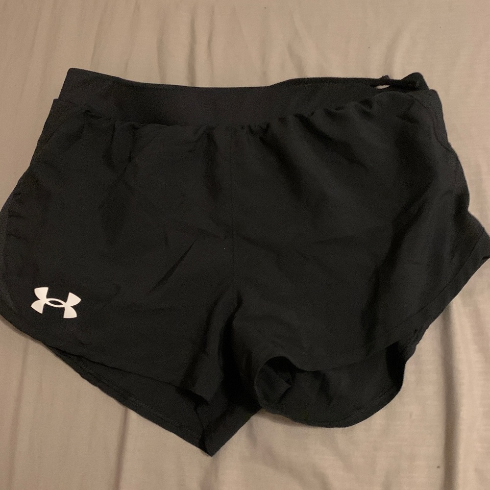 Black Under Armour track shorts